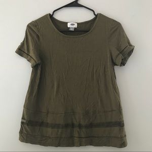 Basic Olive Green Old Navy Tee